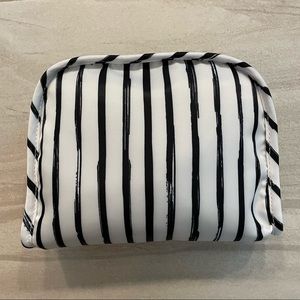 Sonia Kashuk striped makeup organizer round-top bag